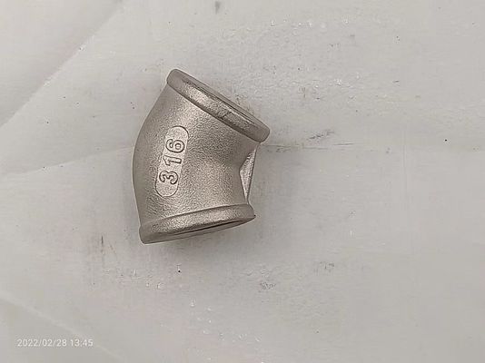 3 इंच 316 स्टेनलेस स्टील 45 डिग्री कोहनी एसएच 10 संक्षारण प्रतिरोध