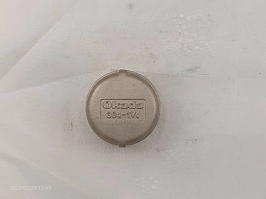 3/8 इंच 316L स्टेनलेस स्टील एंड कैप्स पाइप फिटिंग 5x5 Sch 40 थ्रेडेड