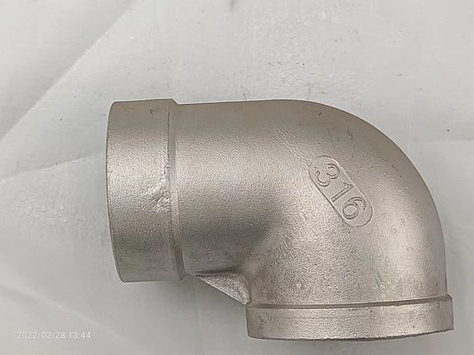 1 इंच 304 स्टेनलेस स्टील पाइप कोहनी फिटिंग सिल्वर कलर आईएसओ 9001 प्रमाणित