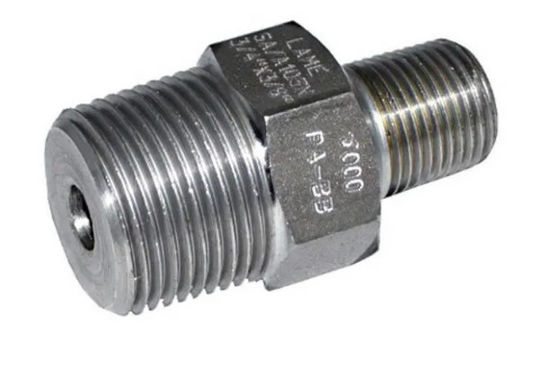 304 316 एल थ्रेडेड स्टेनलेस स्टील पाइप फिटिंग पुरुष हेक्स निप्पल रेड्यूसर