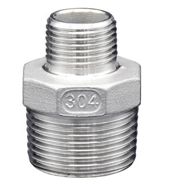304 316 एल थ्रेडेड स्टेनलेस स्टील पाइप फिटिंग पुरुष हेक्स निप्पल रेड्यूसर